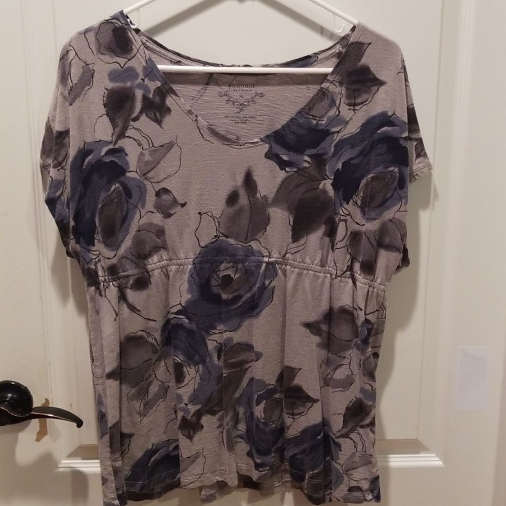 Floral, A Line top